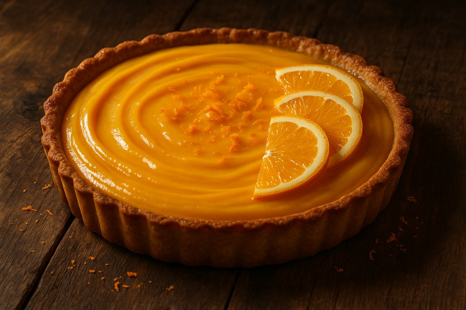 Tarta z kremem pomarańczowym