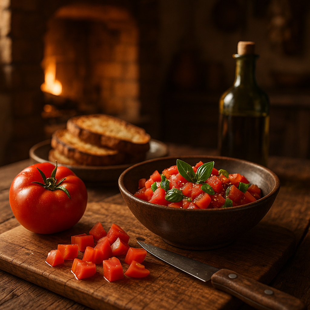 Przepisy z oliwą: Klasyczna bruschetta