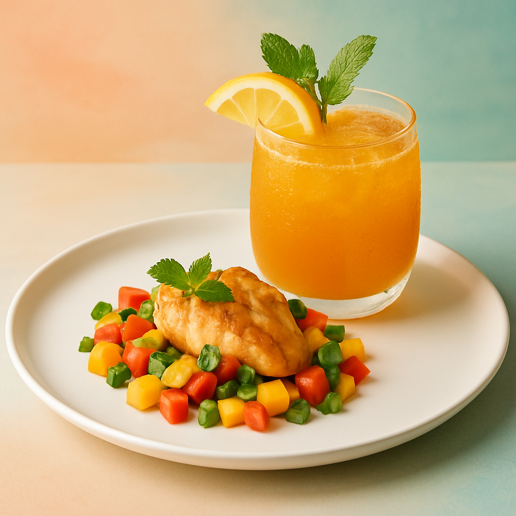 Daj się zainspirować kreatywnymi przepisami z udziałem świeżego soku pomarańczowego.