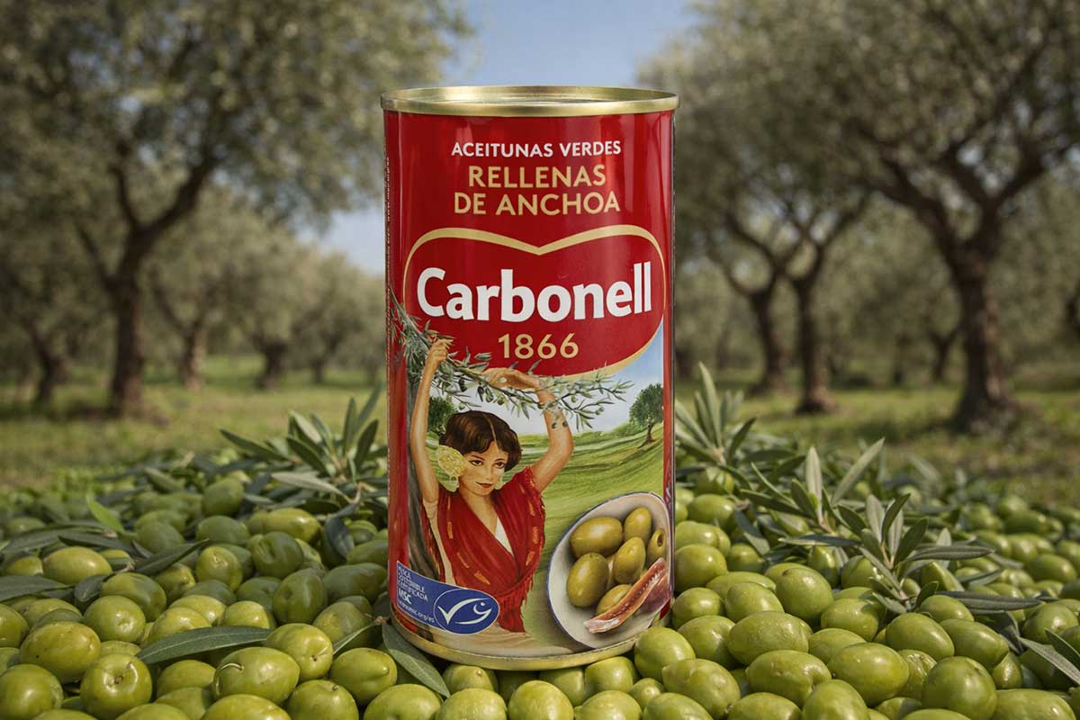 Carbonell Oliwki Zielone z Anchois – 150 g